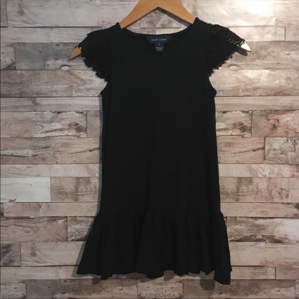 Ralph Lauren little girls black dress size 6